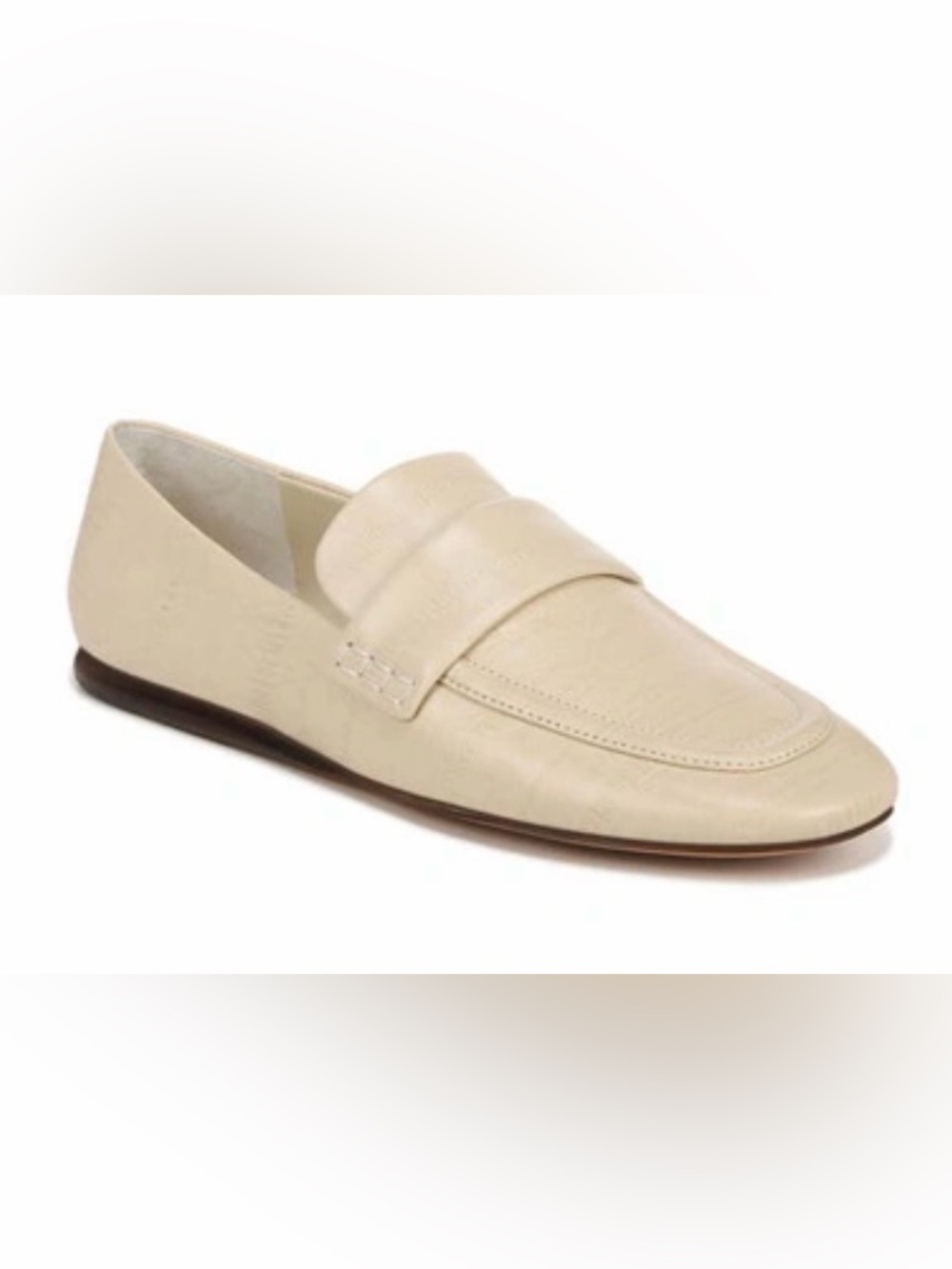Vince Davis Leather Penny Loafers in Moonlight